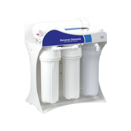 Ecoplus RO5 HF-12400. Насос 400 GPD, на металлической раме-1