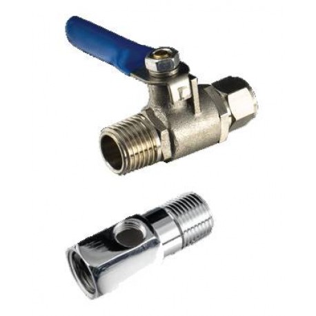 Тройник для врезки в магистраль 1/2" - 1/4"