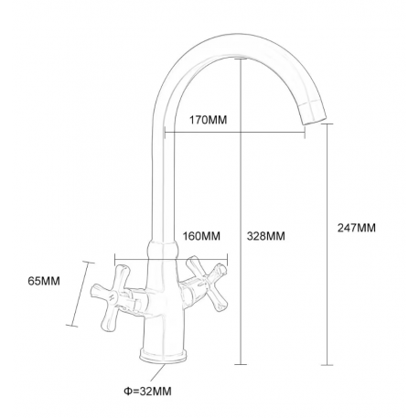 Robinet de bucătărie Vigro V261-3