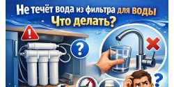 Не течёт вода из фильтра — причины и решение